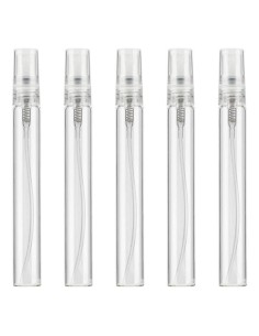 Pack 10 Botellas de Vidrio de 10 ml C/U + 5 Atomizadores para Decant de Parfumes
