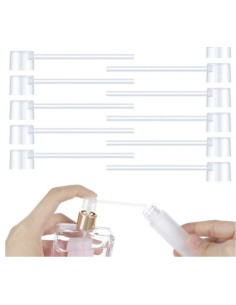 Pack 10 Botellas de Vidrio de 10 ml C/U + 5 Atomizadores para Decant de Parfumes