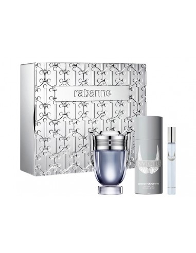 OFERTA Set Paco Rabanne Invictus Eau de Toilette 100 ml 10 ml Desodorante Spray 150 ml