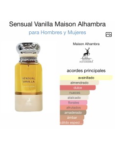 Perfume - Maison Alhambra Sensual Vanilla 80 ml EDP (Similar a  Vanilla Sex Tom Ford)