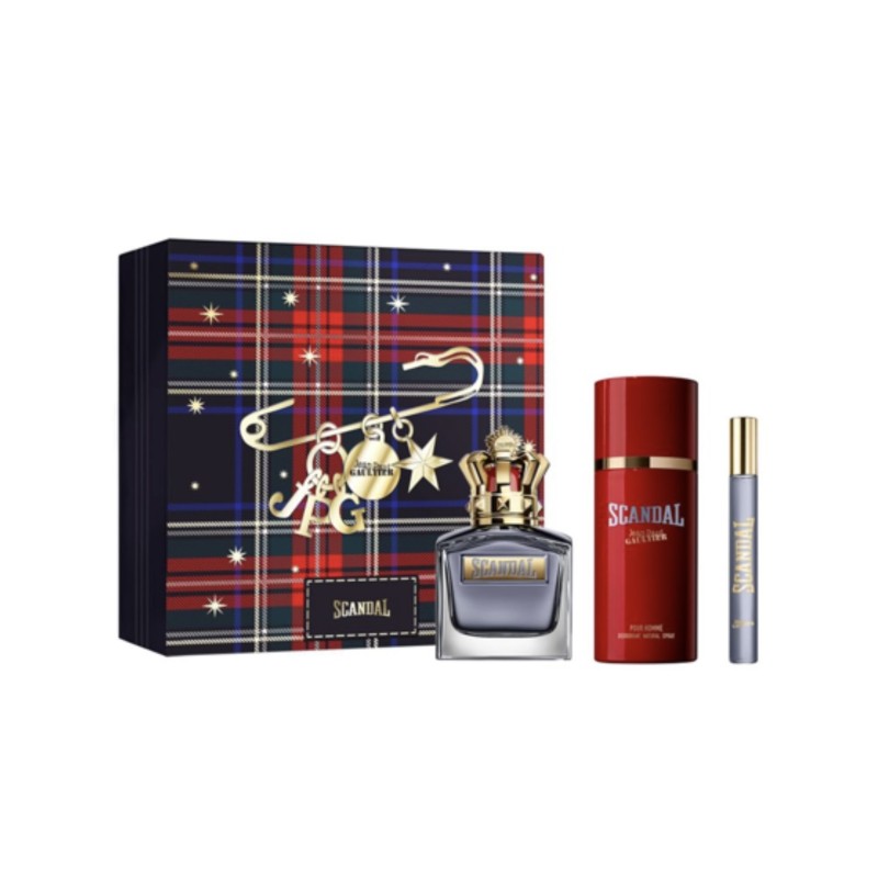 Set - Jean Paul Gaultier Scandal Pour Homme 100 ml EDT + 10 ml + Desodorante Spray 150 ml