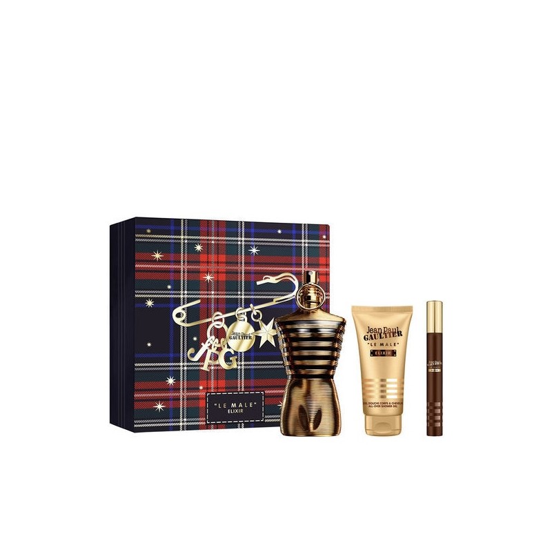 Set - Jean Paul Gaultier Le Male Elixir 125 ml + 10 ml + Shower Gel 75 ml