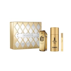 Set - Rabanne Million Gold For Him Eau de Parfum 3 Piezas