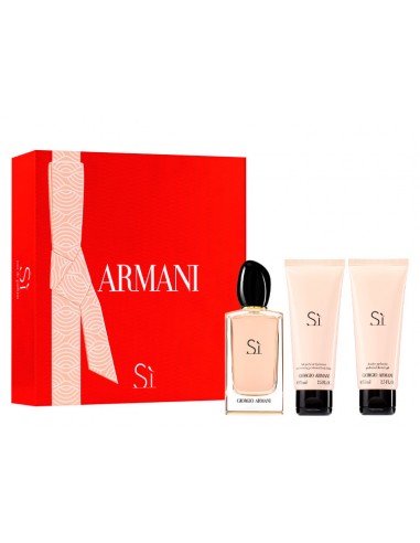 Perfume - Set Giorgio Armani SI 100 ml + Shower Gel 75 ml + Body Lotion 75 ml